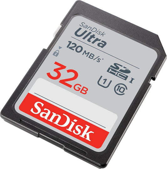 Sandisk Ultra Sdhc Memory Card 120mb s 32gb White And Red