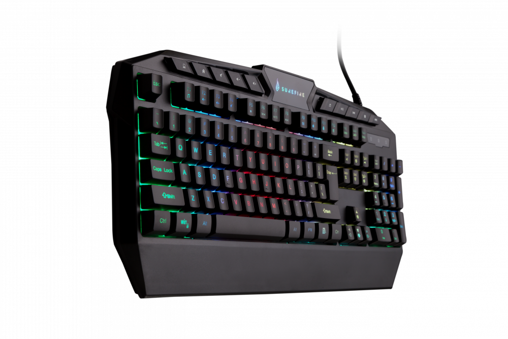 Surefire Kingpin Rgb Gaming Multimedia Keyboard Qwerty Us English
