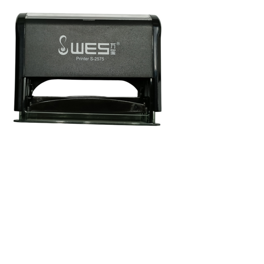 Wes Rubber Self Inking Stamp 25x75 (cgs4915) Black 5 Pack