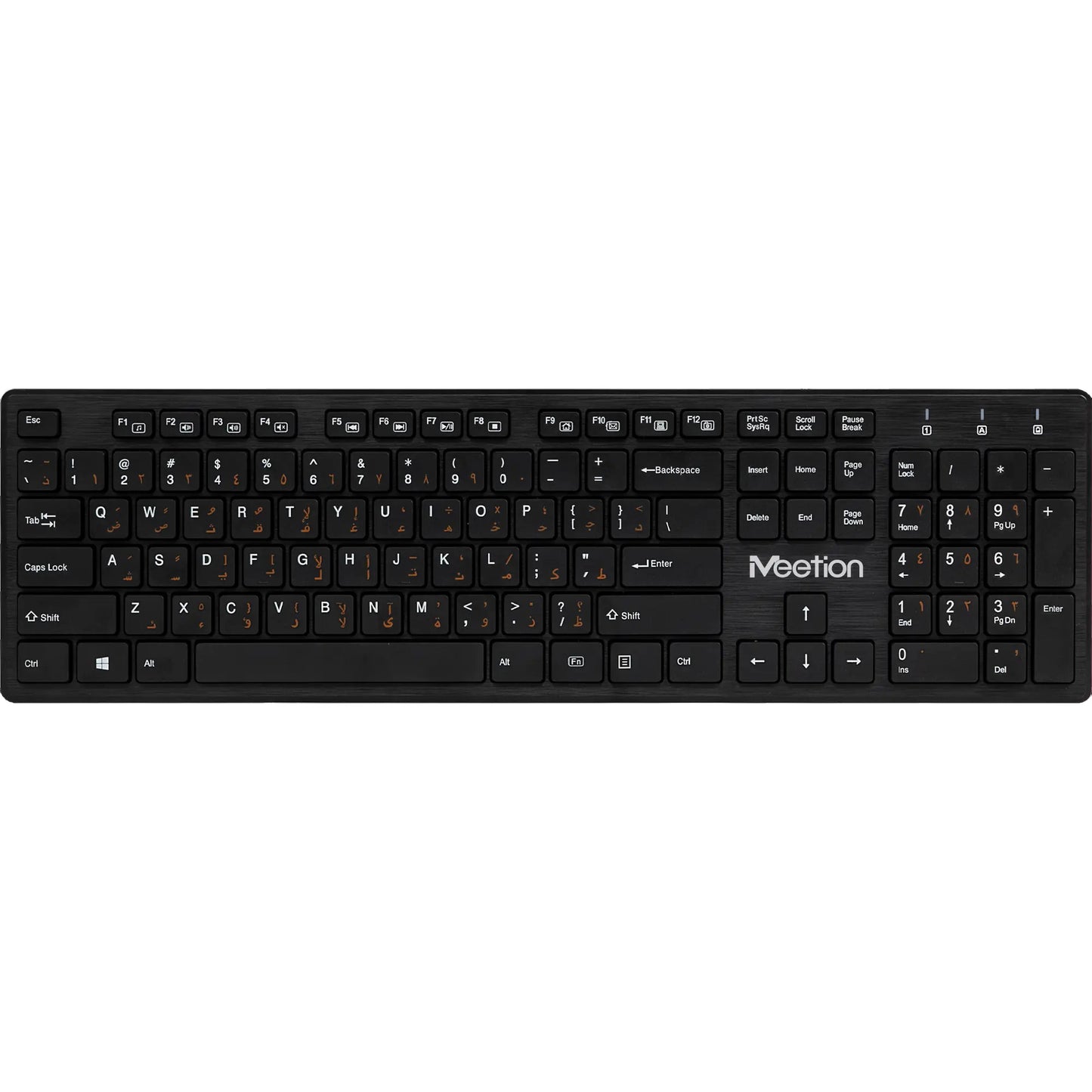 Meetion Wireless Ultra Thin Keyboard Chocolate Black