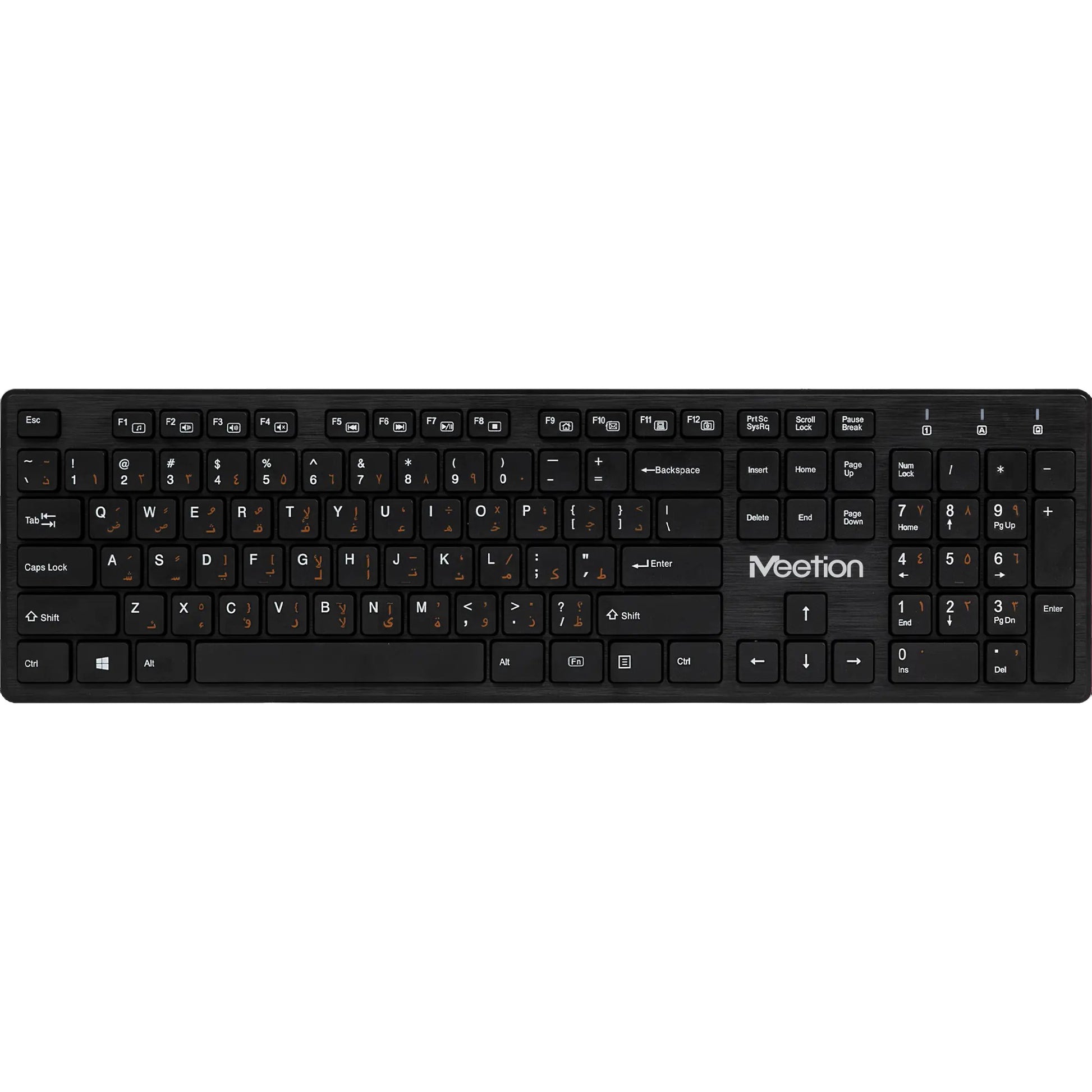 Meetion Wireless Ultra Thin Keyboard Chocolate Black