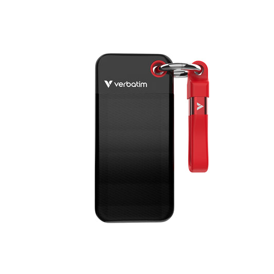 Verbatim Pocket SSD USB 3.2 Gen 2 1TB Black, Red