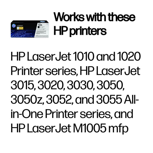HP 12A Original Black Laserjet Toner Cartridge – view 2