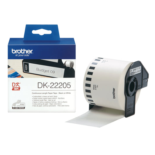 Brother Continuous Length Paper Tape 62mm x 30.48m Wide