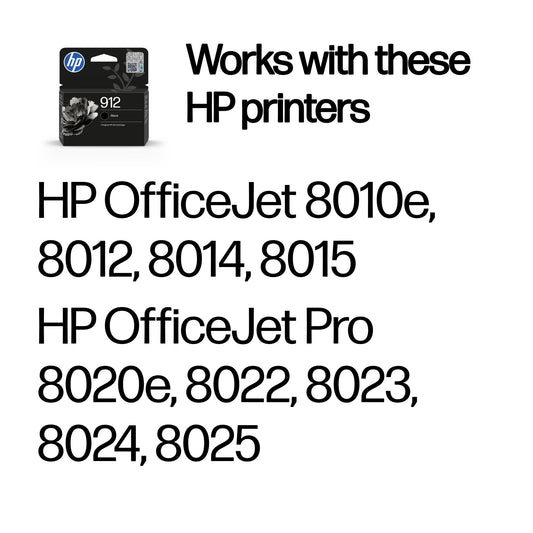 HP 912 Original Black Ink Cartridge – view 2