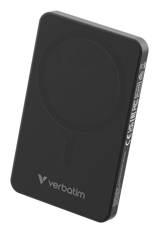 Verbatim Charge N Go Essentials Power Bank Magnetic Wireless 5000mAh Black – view 2