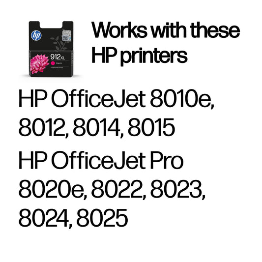 HP 912XL High Yield Original Magenta Ink Cartridge – view 2