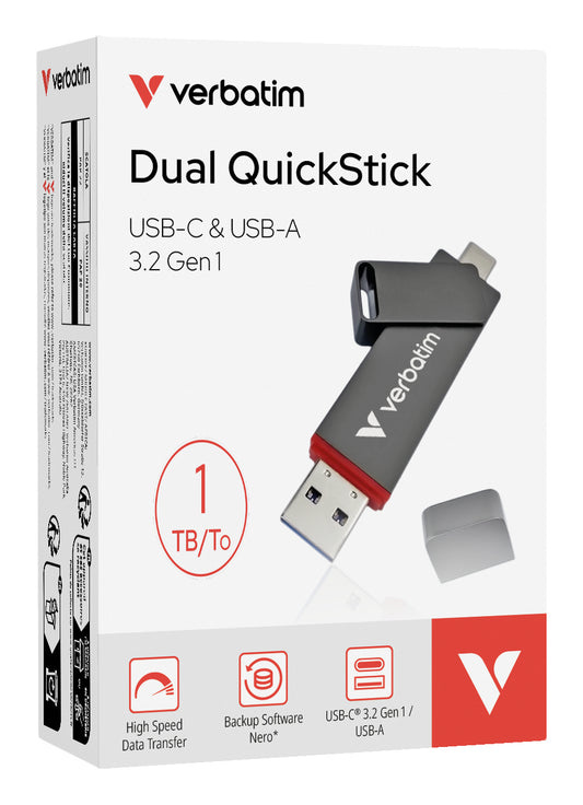 Verbatim Dual Quickstick USB-A, C 3.2 GEN1 1TB – view 6