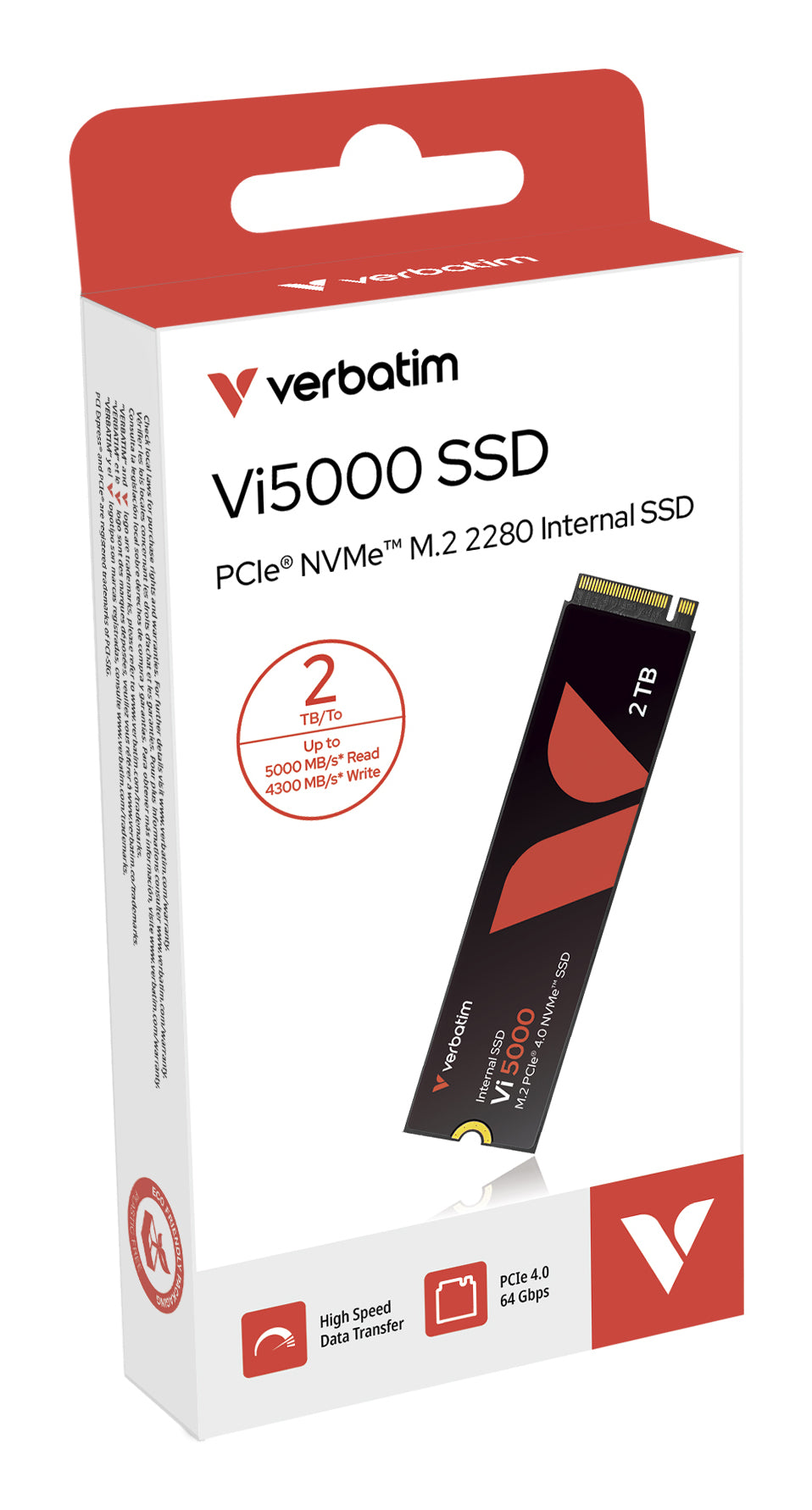 Verbatim VI5000 Internal Pcie NVME M.2 SSD 2TB