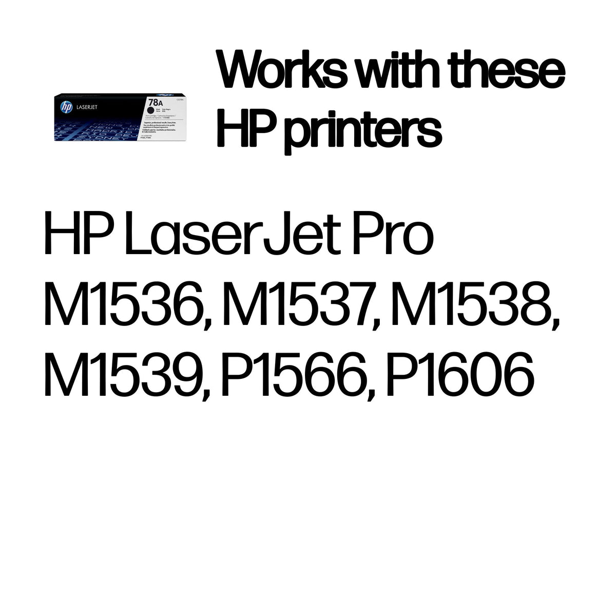 HP 78A Original Black Laserjet Toner Cartridge – view 2