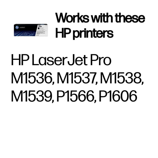 HP 78A Original Black Laserjet Toner Cartridge – view 2