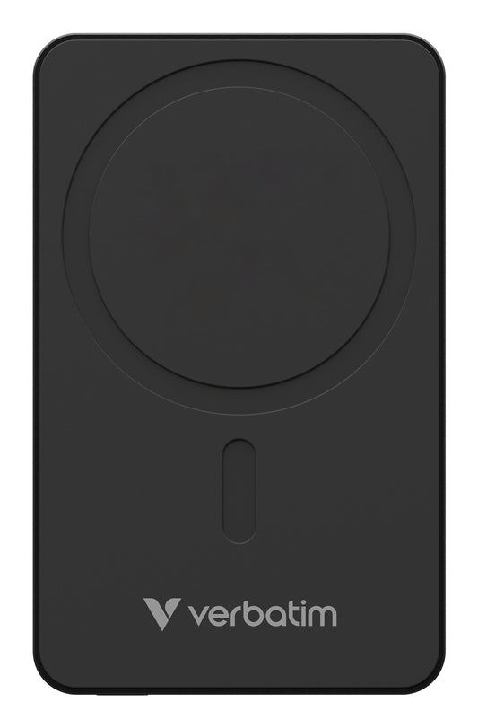Verbatim Charge N Go Essentials Power Bank Magnetic Wireless 5000mAh Black