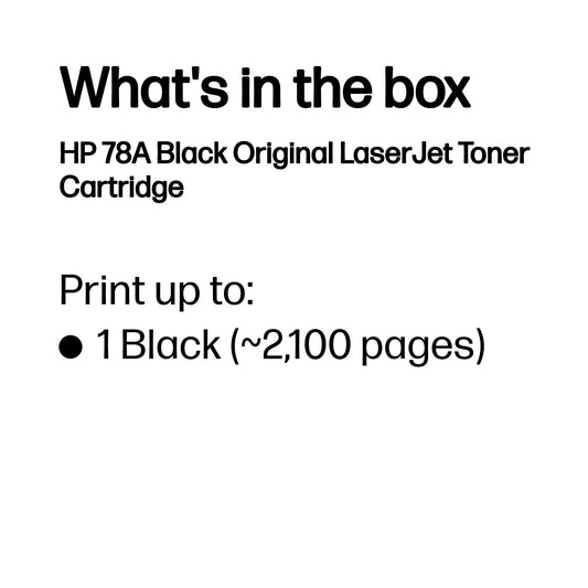 HP 78A Original Black Laserjet Toner Cartridge – view 3