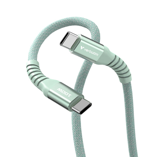 Verbatim Sync & Charge USB C to USB C 100W Magnetic 120 cm - Green – view 3
