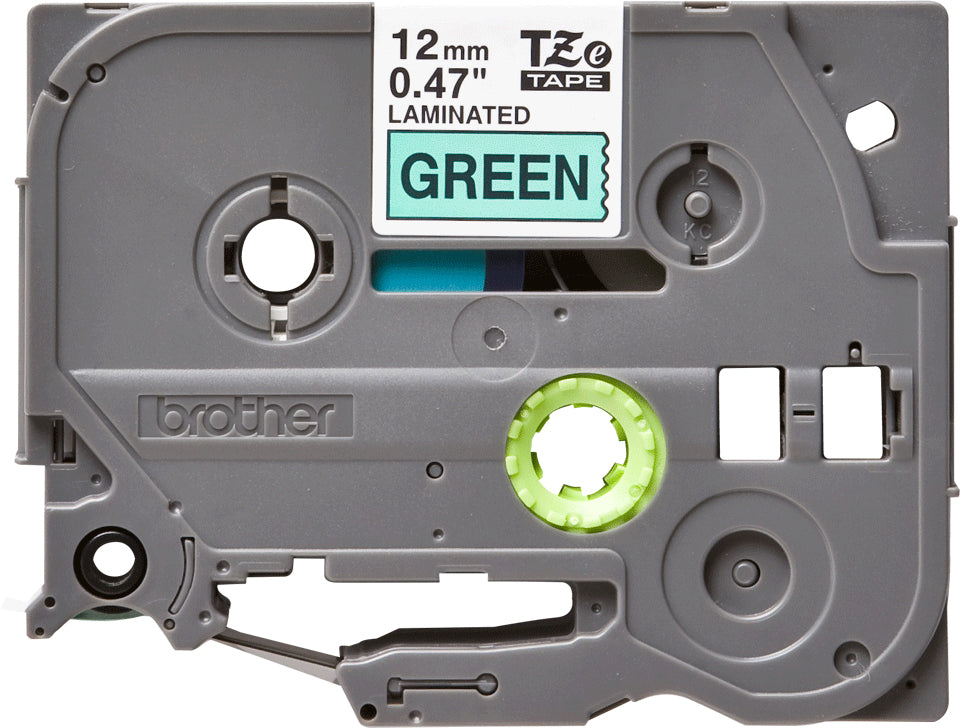 Brother Laminated Tape 8m x 12mm Black On Green – view 4