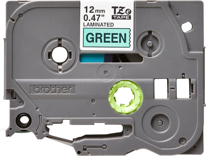 Brother Laminated Tape 8m x 12mm Black On Green – view 4