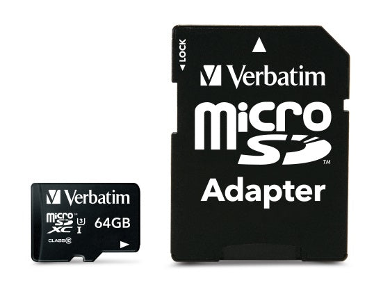 Verbatim Pro 64GB Micro Sd Sdxc, Uhs-I, Class 10, U3, V30